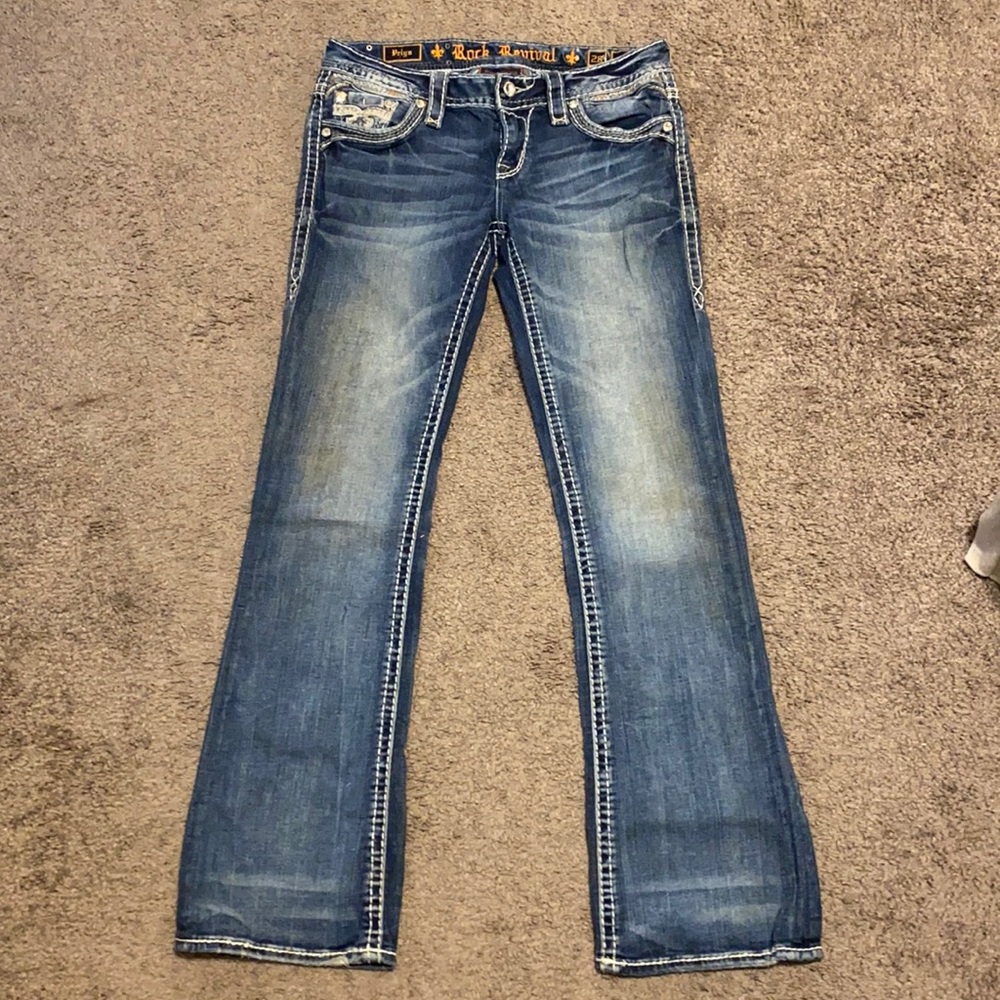 rock revival jeans, size 28, boot cut